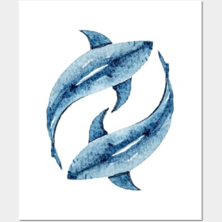 Eternal sharks love Posters and Art